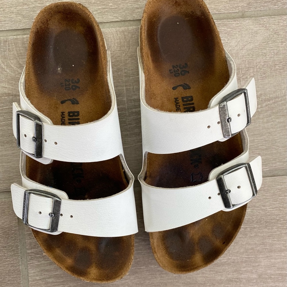 White Birkenstock’s size 36